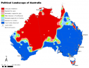 Overall Australian Voting Distribution Map